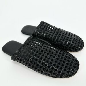 Dear Frances Rollo Weave Mule Sandals